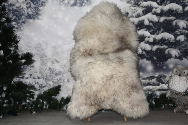 Echtes Lammfell Mufflon Anthrazit (öko) – B-Ware